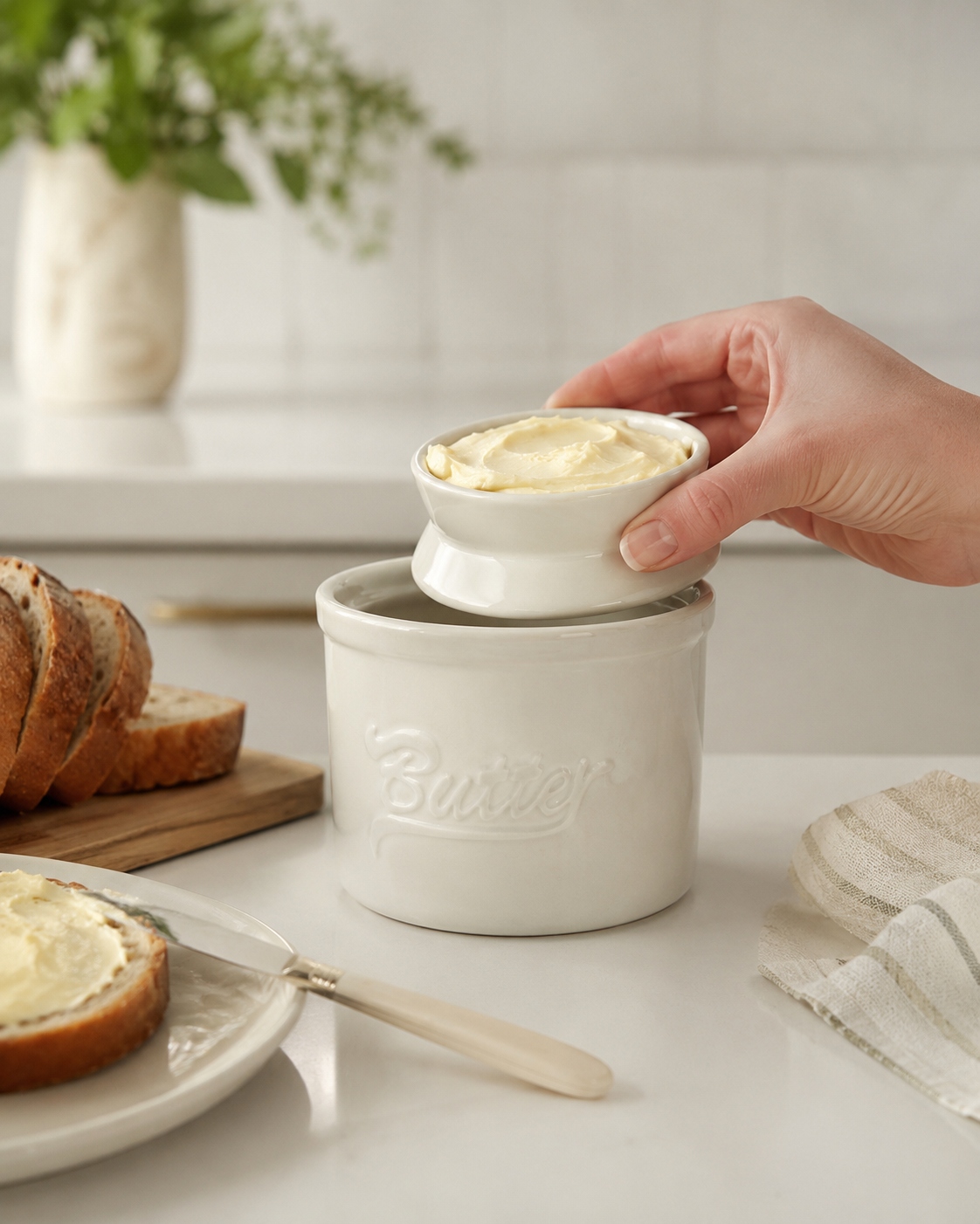 Ceramic French Butter Crock