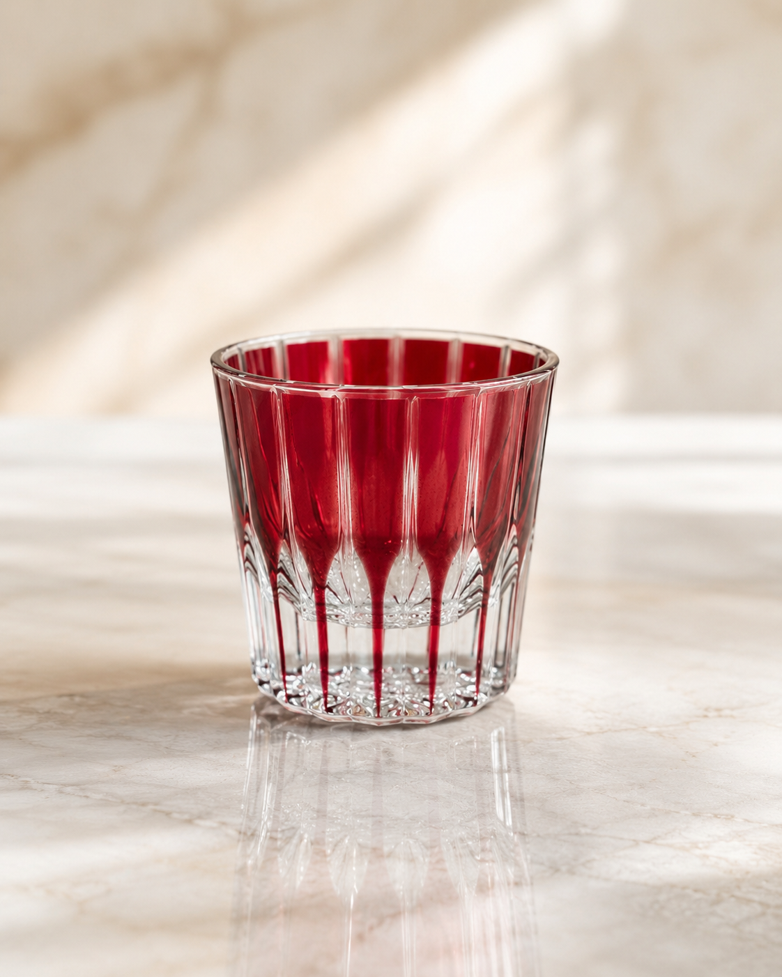 Elegant Colored Glass Tumbler Set – 6 Pieces