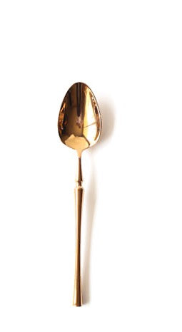 Sculpted Cutlery Set in Gold