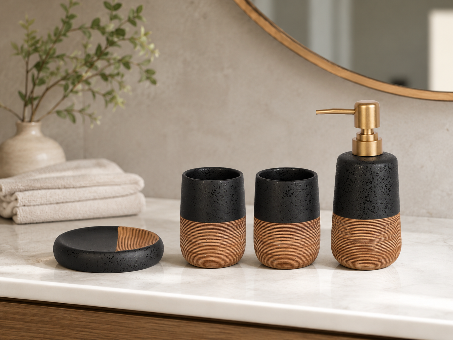 Ceramic Bathroom Set 4 pieces