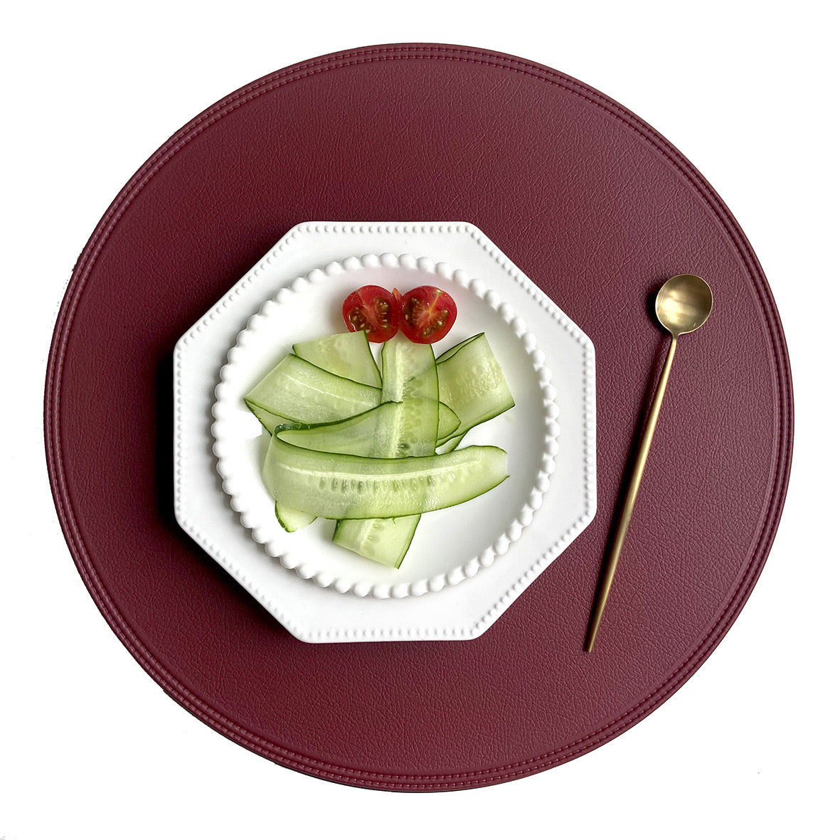 PU Leather Circle Placemat