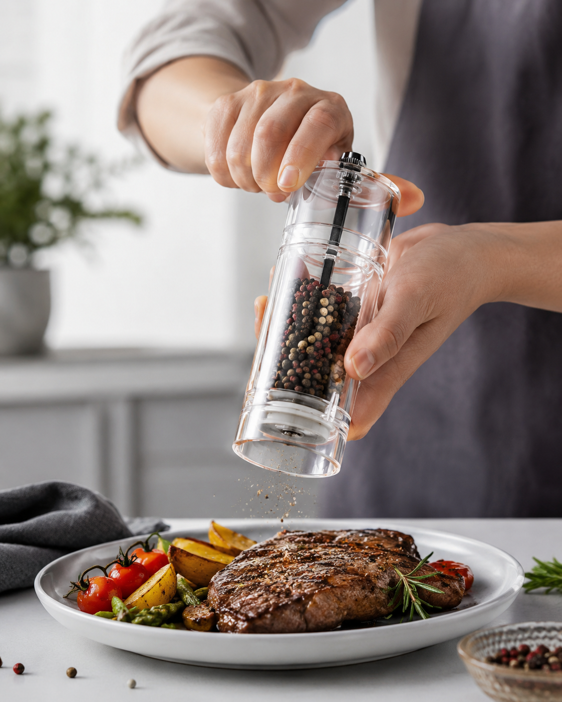Acryllic Salt and Pepper Mill