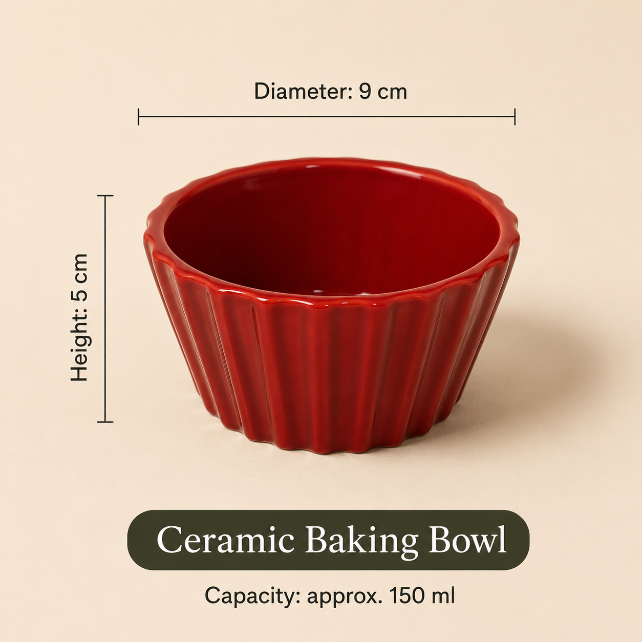 Ceramic Baking Bowl – 150 ml