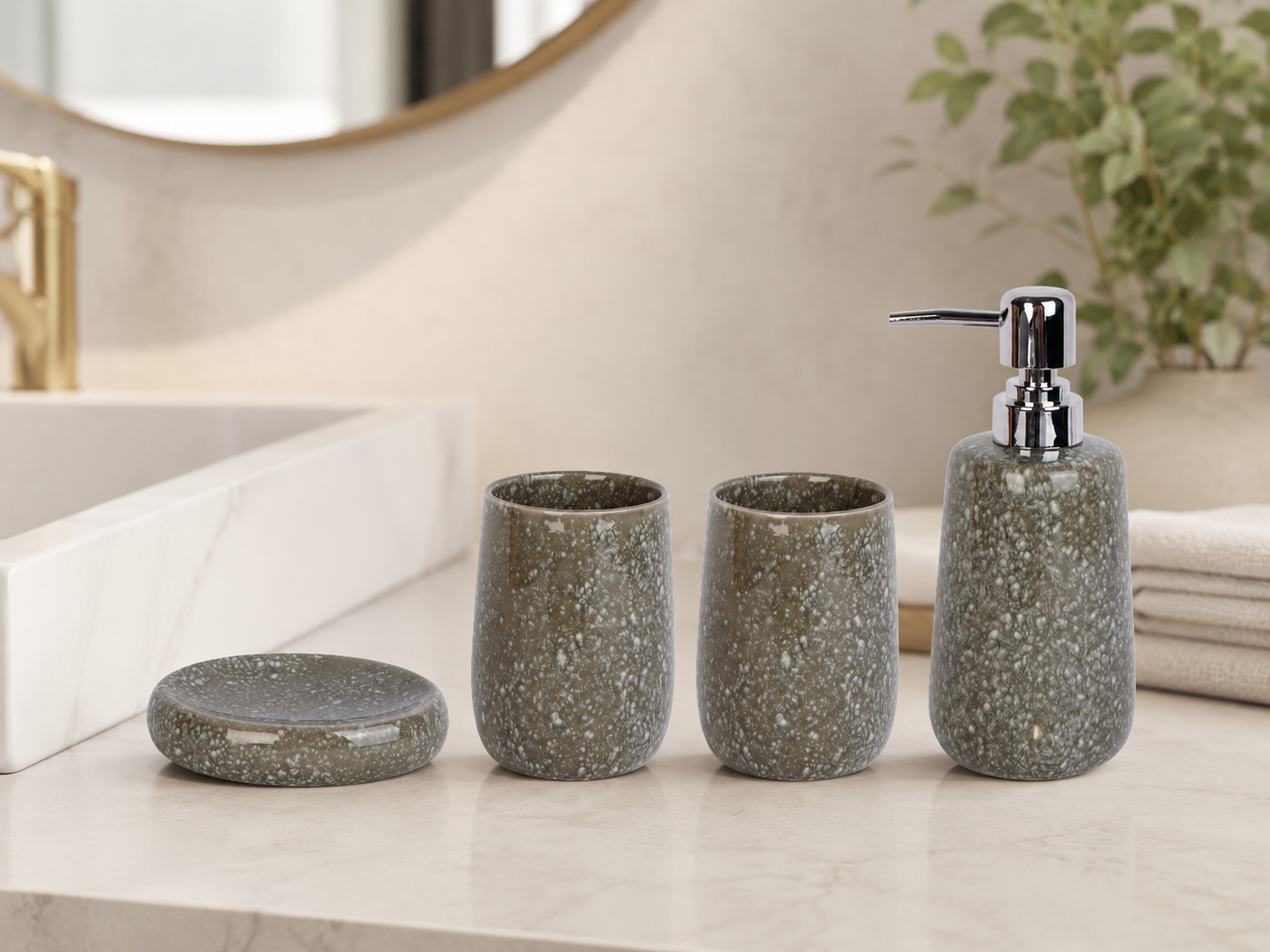 Ceramic Bathroom Set 4 pieces