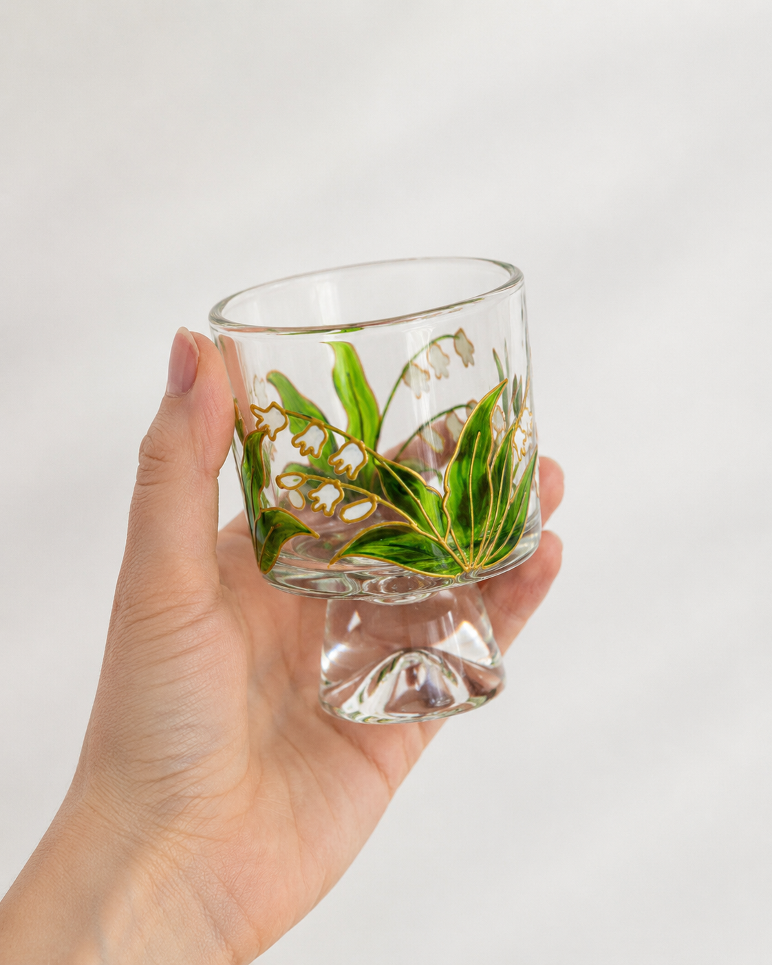 Hand-Painted Floral Dessert Cups – Set of 6