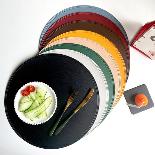 PU Leather Circle Placemat