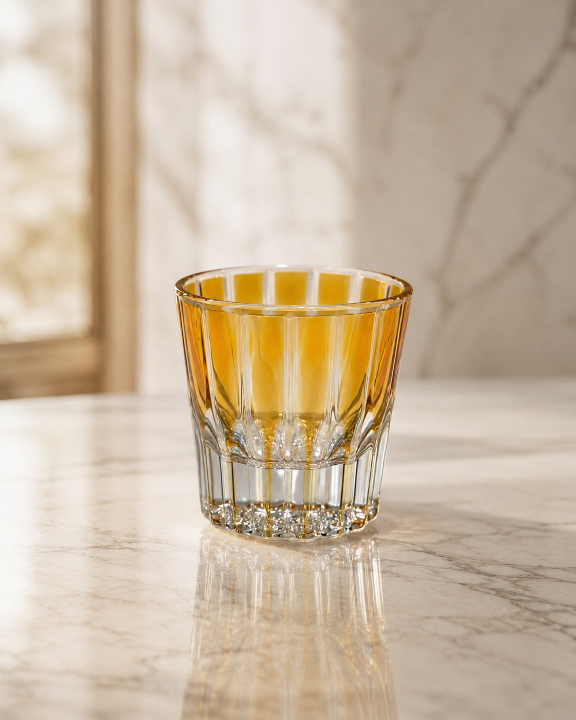 Elegant Colored Glass Tumbler Set – 6 Pieces
