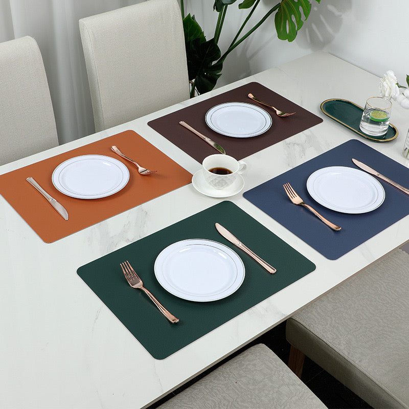 Double Face PU leather placemat