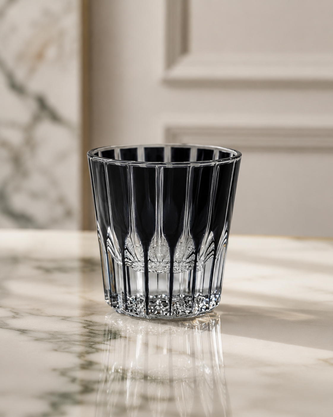 Elegant Colored Glass Tumbler Set – 6 Pieces