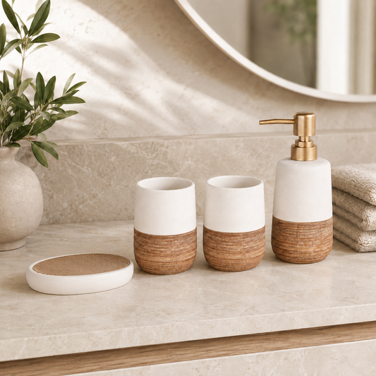 Ceramic Bathroom Set 4 pieces