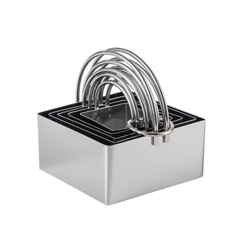 5-Piece Metal Pastry Cutter Set – Round or Square