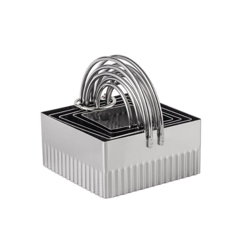 5-Piece Metal Pastry Cutter Set – Round or Square