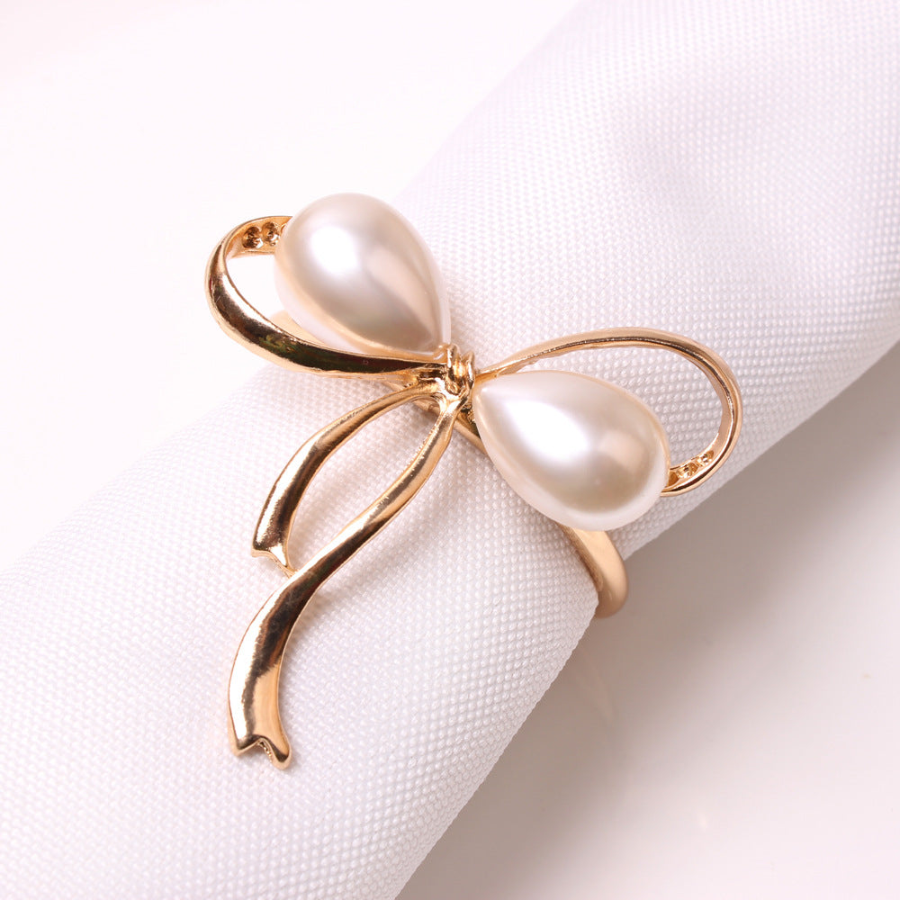 Pearl Bow Napkin Holder