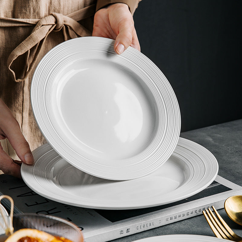 Annular Dinner Set in White (24 pieces)