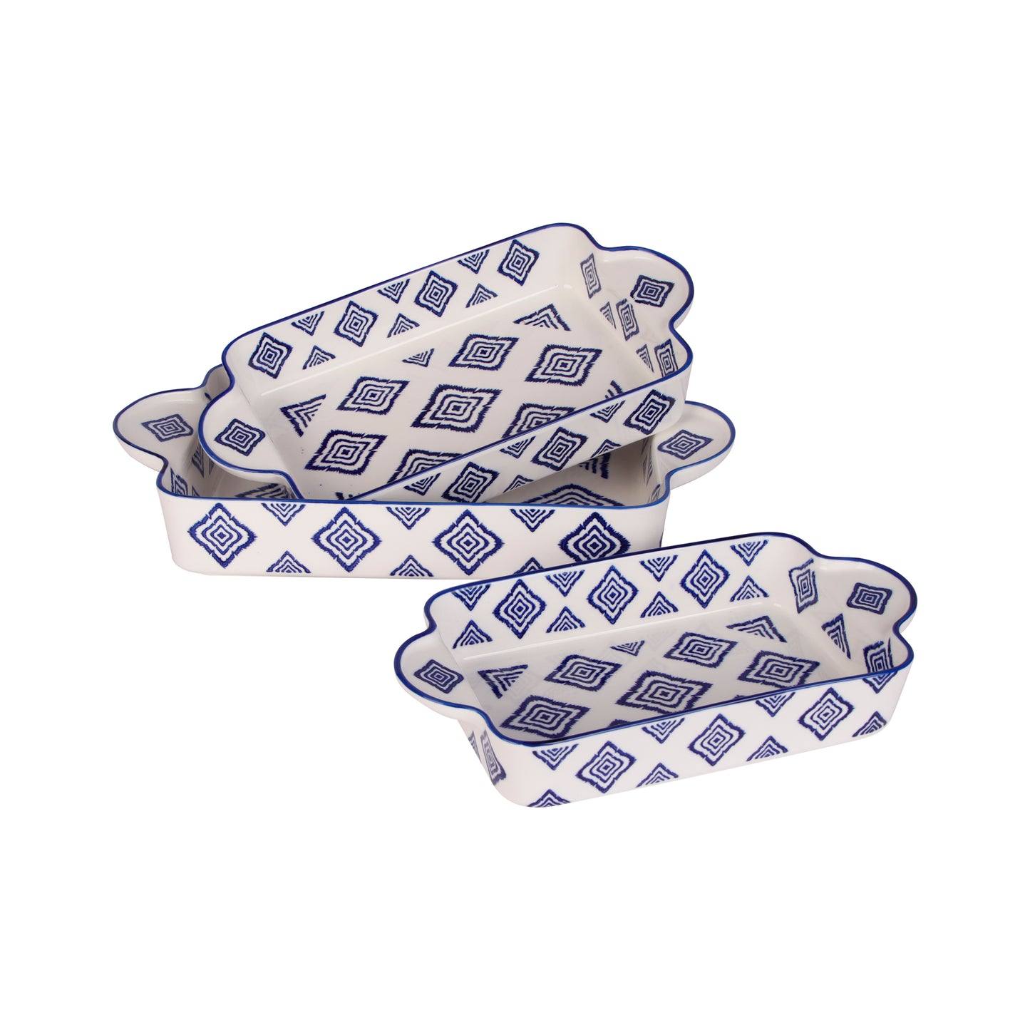 Printed Baking Dishes Set of 3