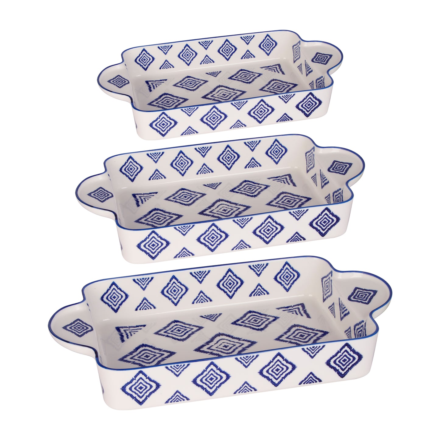 Printed Baking Dishes Set of 3