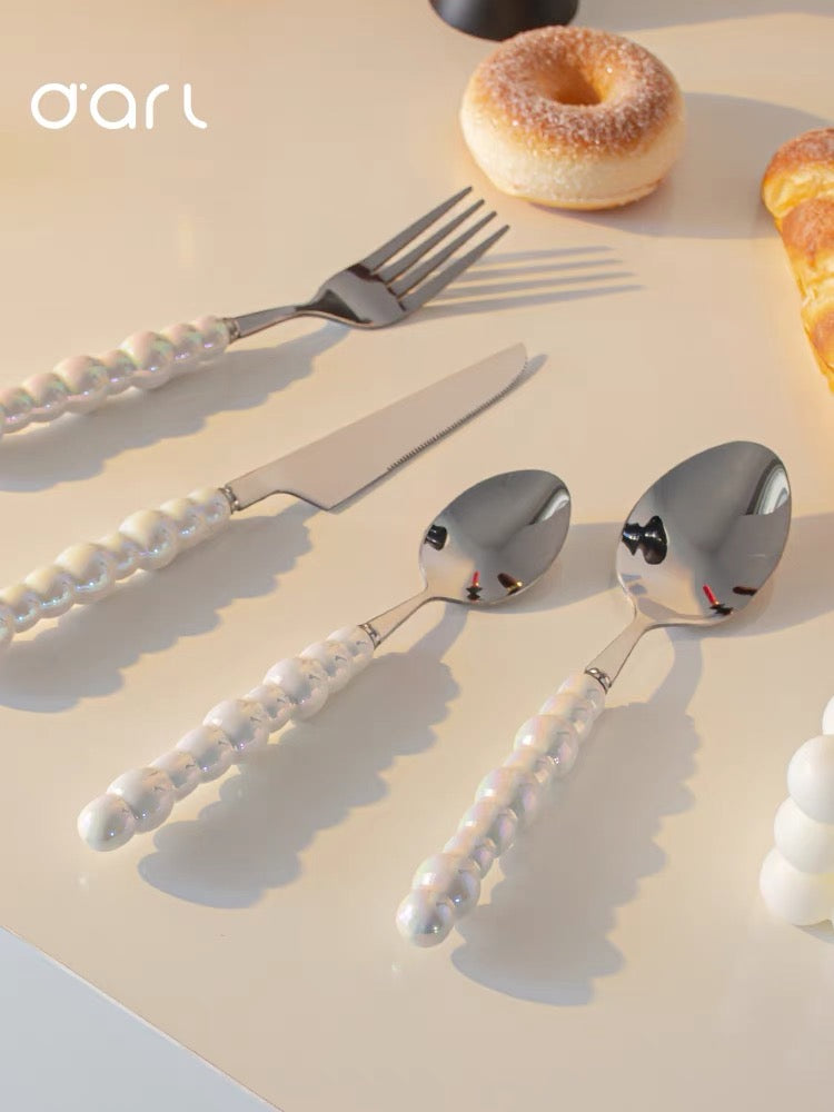 Donut Glazed 24 pieces Cutlery Set