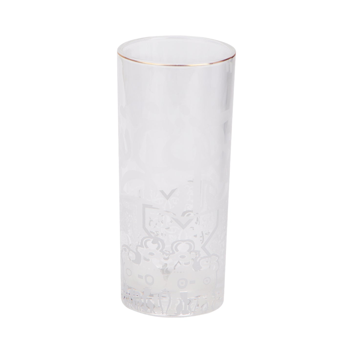 Clear Arabic Calligraphy Jar With Cups