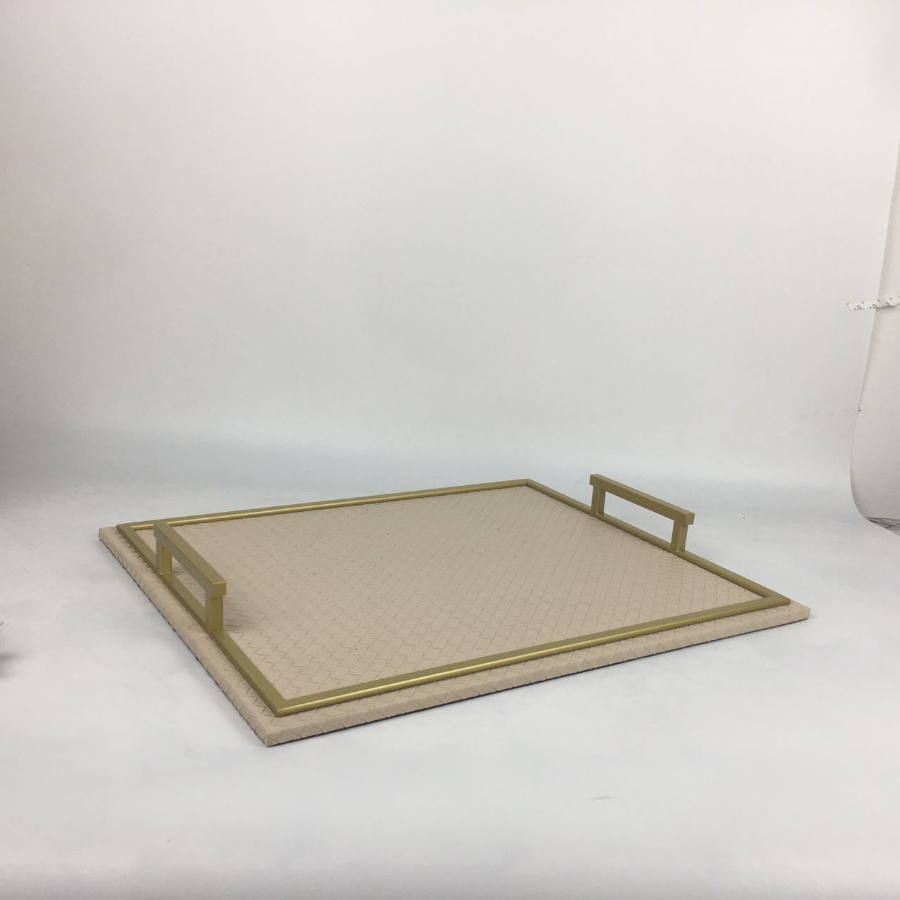 Decorative and Serving Tray Beige