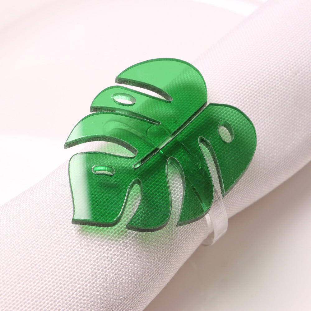 Green Leaf Acrylic Napkin Holder