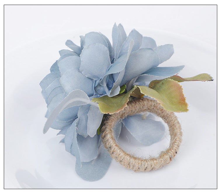 Blue Rose Napkin Holder