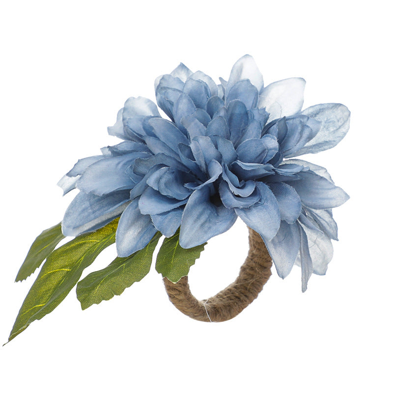 Blue Rose Napkin Holder