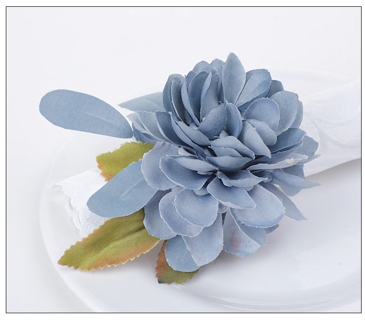 Blue Rose Napkin Holder